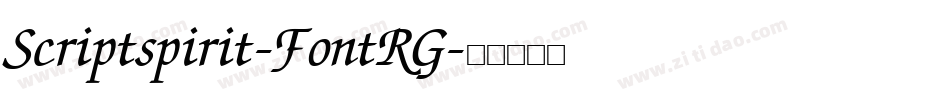 Scriptspirit-FontRG字体转换