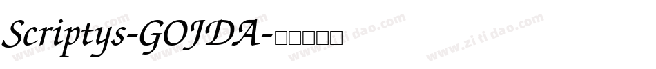 Scriptys-GOJDA字体转换