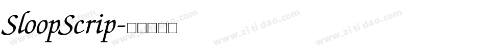 SloopScrip字体转换