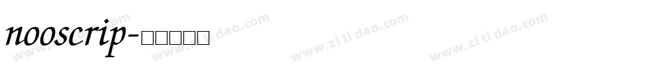 nooscrip字体转换
