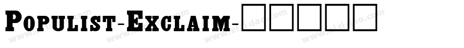 Populist-Exclaim字体转换