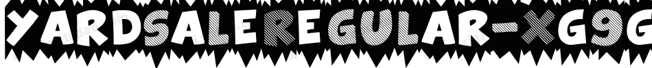 YardSaleRegular-XG9G字体转换