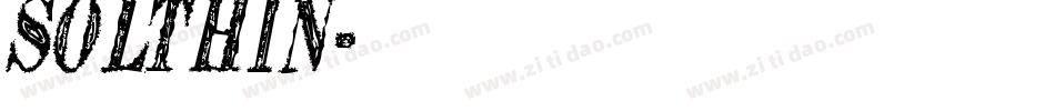 SolThin字体转换