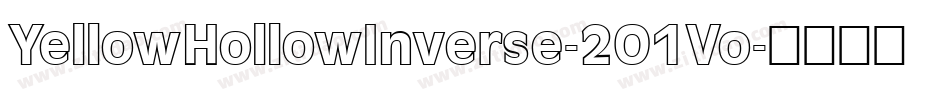 YellowHollowInverse-2O1Vo字体转换