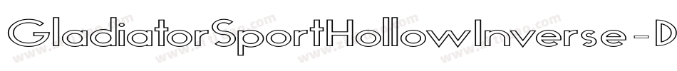 GladiatorSportHollowInverse-D46E字体转换