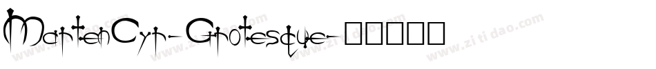 MartenCyr-Grotesque字体转换