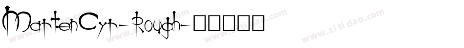 MartenCyr-Rough字体转换