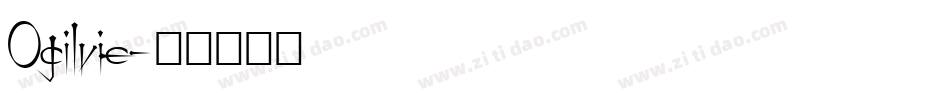 Ogilvie字体转换