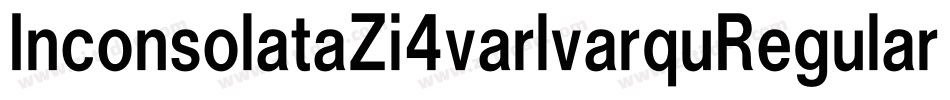 InconsolataZi4varlvarquRegular-42gD字体转换