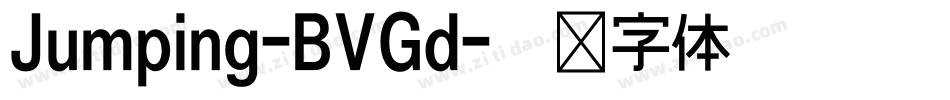 Jumping-BVGd字体转换