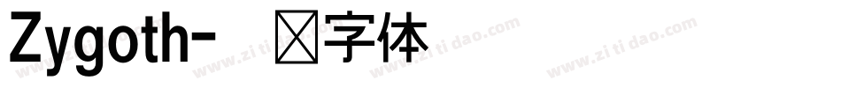 Zygoth字体转换