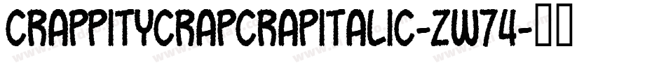 CrappityCrapCrapItalic-zw74字体转换