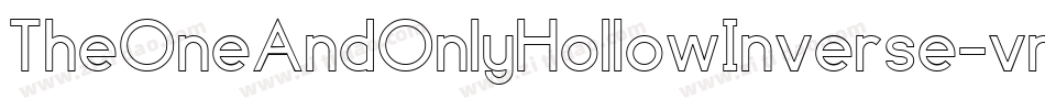 TheOneAndOnlyHollowInverse-vmnP4字体转换
