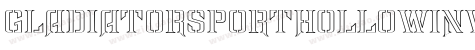 GladiatorSportHollowInverse-D46E字体转换