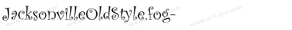 JacksonvilleOldStyle.fog字体转换