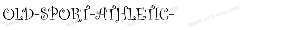 OLD-SPORT-ATHLETIC字体转换