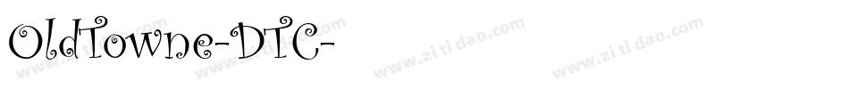 OldTowne-DTC字体转换