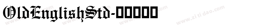 OldEnglishStd字体转换