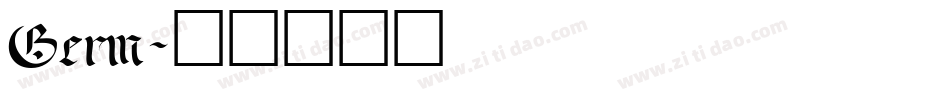 Germ字体转换