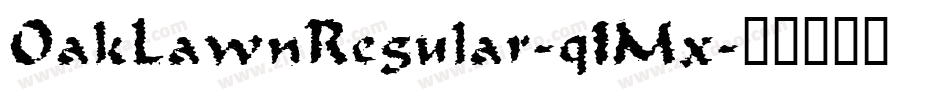 OakLawnRegular-q1Mx字体转换