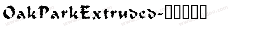 OakParkExtruded字体转换
