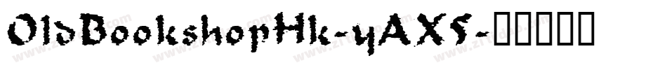 OldBookshopHk-yAX5字体转换