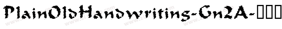 PlainOldHandwriting-Gn2A字体转换