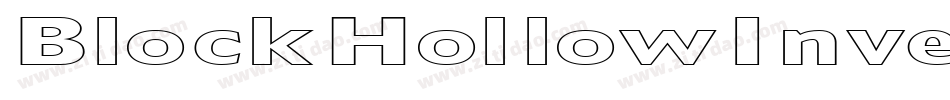 BlockHollowInverse-K55D字体转换