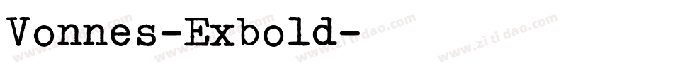 Vonnes-Exbold字体转换