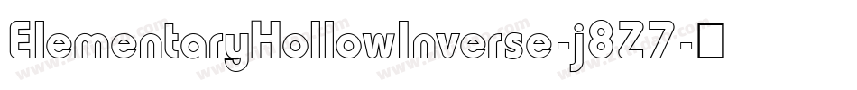 ElementaryHollowInverse-j8Z7字体转换 ElementaryHollowInverse-j8Z7字体转换