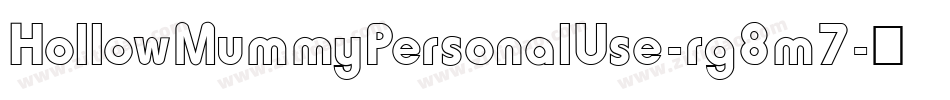 HollowMummyPersonalUse-rg8m7字体转换