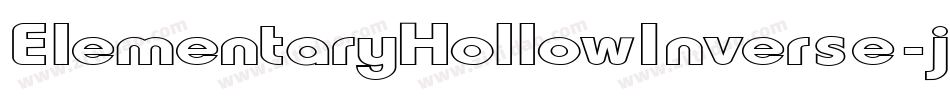 ElementaryHollowInverse-j8Z7字体转换 ElementaryHollowInverse-j8Z7字体转换