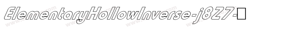 ElementaryHollowInverse-j8Z7字体转换 ElementaryHollowInverse-j8Z7字体转换