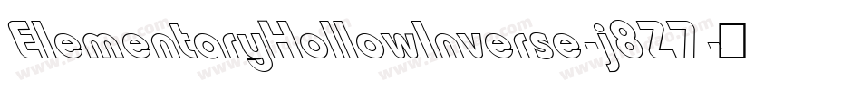 ElementaryHollowInverse-j8Z7字体转换 ElementaryHollowInverse-j8Z7字体转换