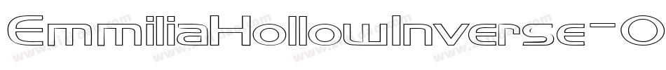EmmiliaHollowInverse-O8Vd字体转换