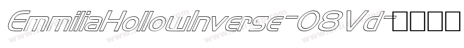 EmmiliaHollowInverse-O8Vd字体转换