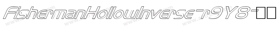 FishermanHollowInverse-r9Y8字体转换
