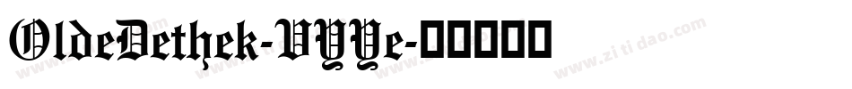 OldeDethek-VYYe字体转换