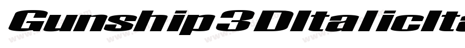 Gunship3DItalicItalic-vzv9字体转换