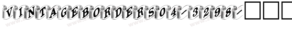 VintageBorders04-3298字体转换