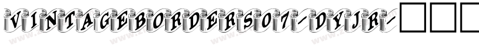VintageBorders07-DyJR字体转换