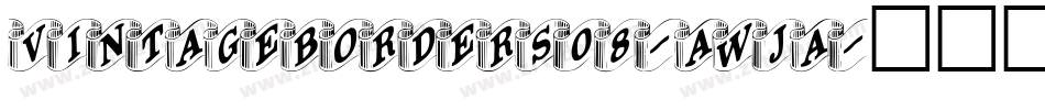 VintageBorders08-AWJA字体转换