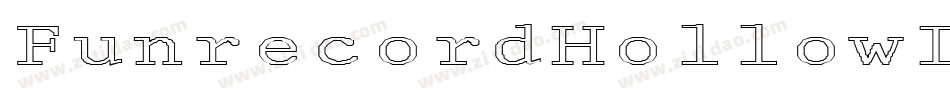 FunrecordHollowInverse-qwd1字体转换