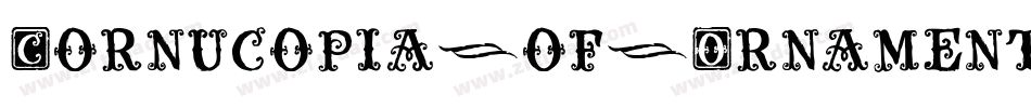 Cornucopia-of-Ornaments字体转换