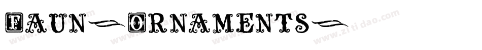 Faun-Ornaments字体转换