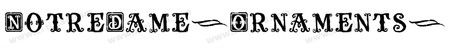 NotreDame-Ornaments字体转换