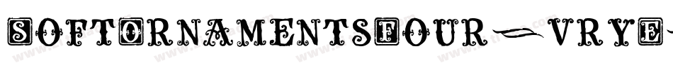 SoftOrnamentsFour-vryE字体转换