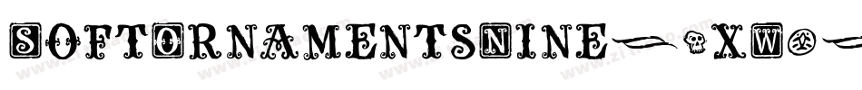 SoftOrnamentsNine-9xW0字体转换 SoftOrnamentsNine-9xW0字体转换