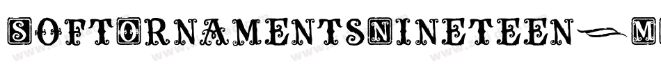SoftOrnamentsNineteen-MGzv字体转换 SoftOrnamentsNineteen-MGzv字体转换