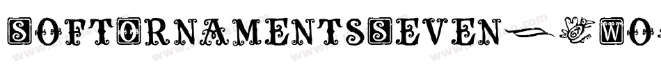 SoftOrnamentsSeven-3Wo3字体转换